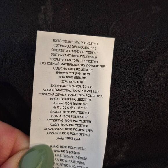 Michael Kors Georgette Ruffled Midi Wrap Dress Size XL - Picture 10 of 10